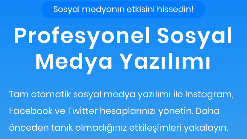 Sosyal Medya Yazılımı görseli